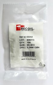 Metric Insert M5-0.8 x 1D